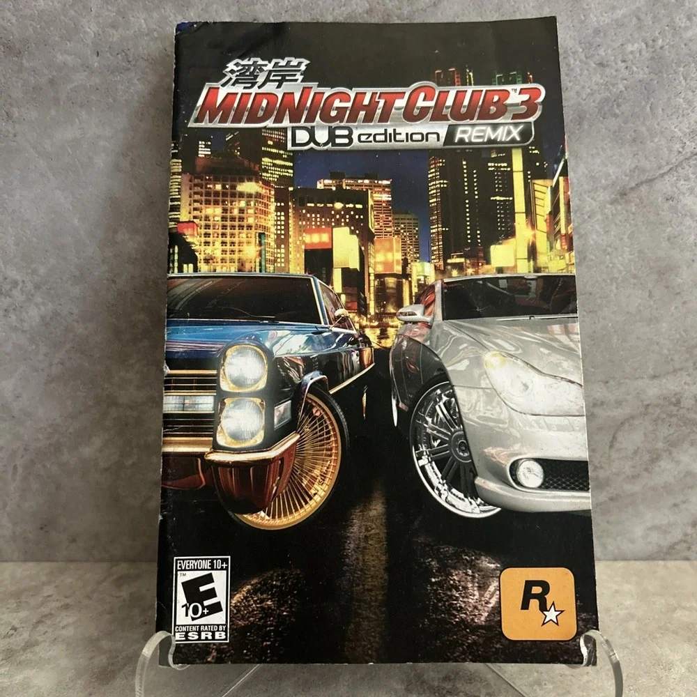 Midnight Club 3 Dub Edition Remix Playstation 2 PS2 Instruction Manual Only